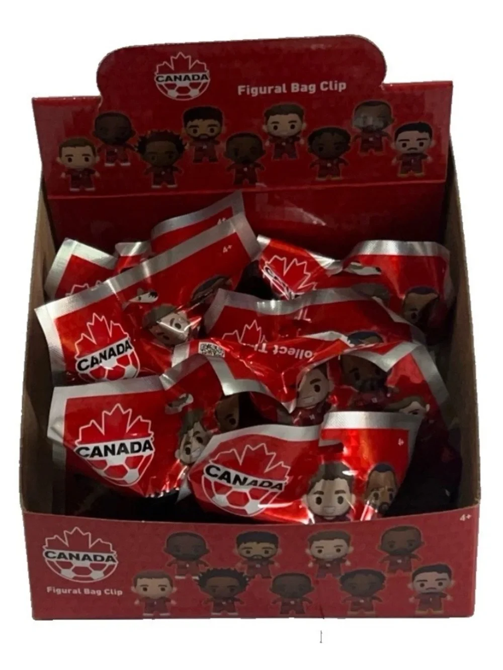 7 Team Canada Figural Bag Clip Figure Packs Lot With Display Box World Cup NEW
